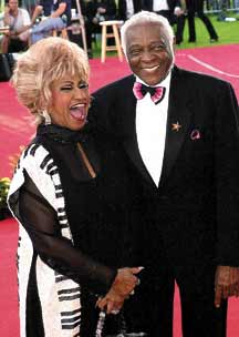 Celia Cruz y Pedro Knight