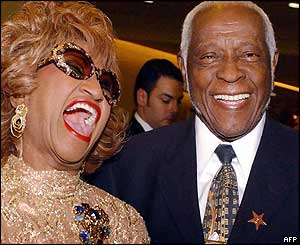 Celia Cruz y su esposo Pedro Knight