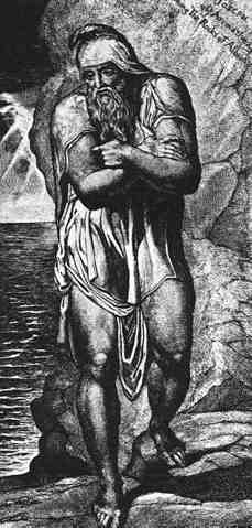 William Blake: José de Arimatea entre las rocas de Albión