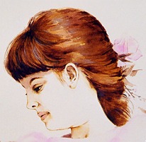 Alessandra, detail (acrilic on paper, 1998)