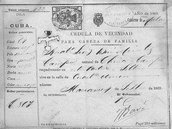 cdula de vecindad (1869)