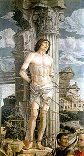 San Sebastián (óleo de Mantegna)