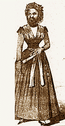 Mujer barbuda en La Caricatura (17 de noviembre de 1889)