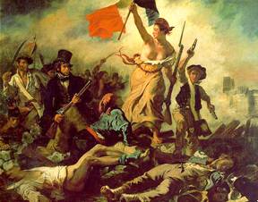 Eugene Delacroix: La libertad guiando al pueblo