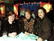 From left to right: Dolores Prida (autora), Dasha Epstein (product) y Susana Tubert (direct) de 4 guys named José and una mujer llamada María