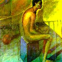 Una coraza por el desierto (obra del pintor peruano Fito Espinosa)