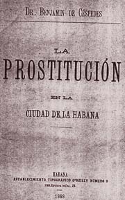 portada del libro La prostitucin en la Ciudad de La Habana, 1888