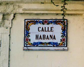 en la calle Habana