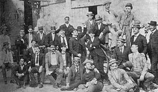 los muchachos de la Acera del Louvre hacia los 1880's