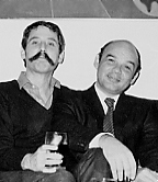 de izquierda a derecha: Ramón Alejandro y Severo Sarduy