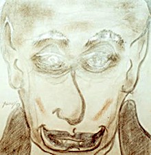 Yonny Ibez: Autorretrato como mi encarnacin de vampiro en Transilvania. S.XV, 1998.