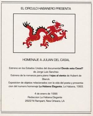 invitación de El Círculo Habanero